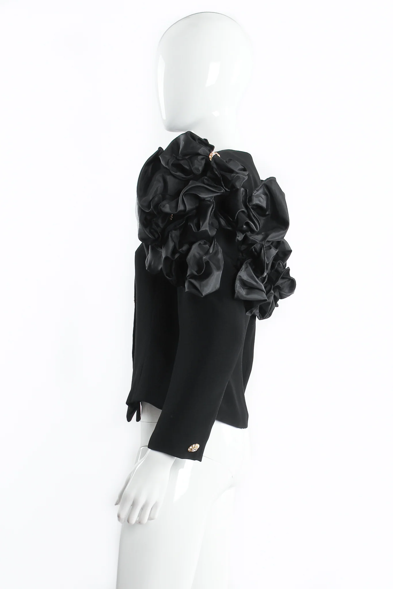 Jarin Ruffle Shoulder Jacket - Image 4