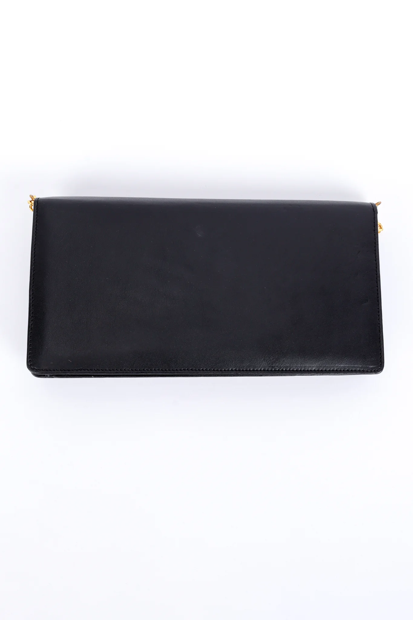 Jewel Appliqué Leather Envelope Clutch - Image 3