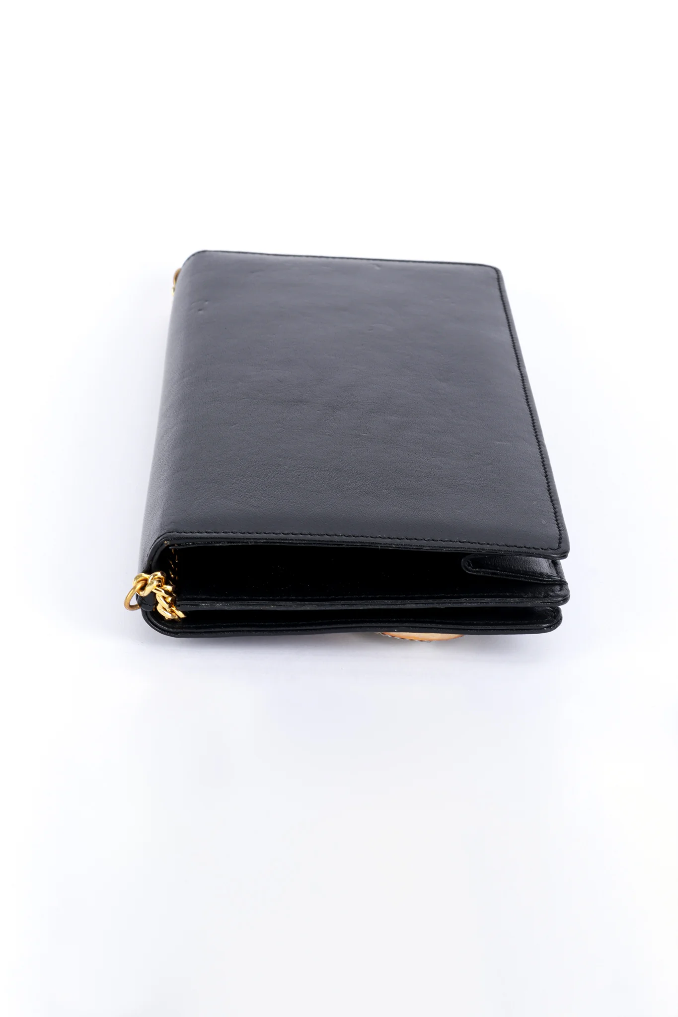 Jewel Appliqué Leather Envelope Clutch - Image 4