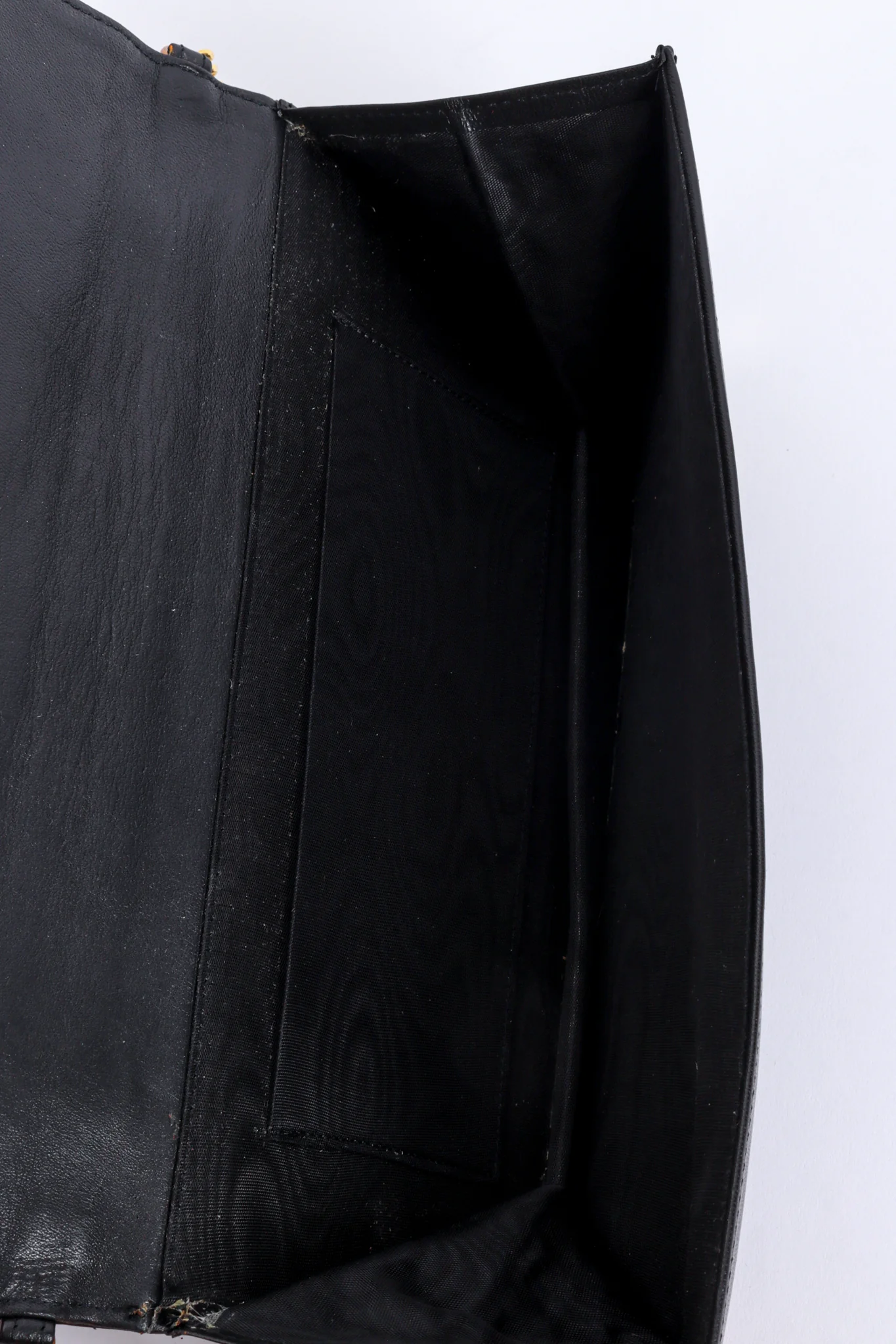 Jewel Appliqué Leather Envelope Clutch - Image 7