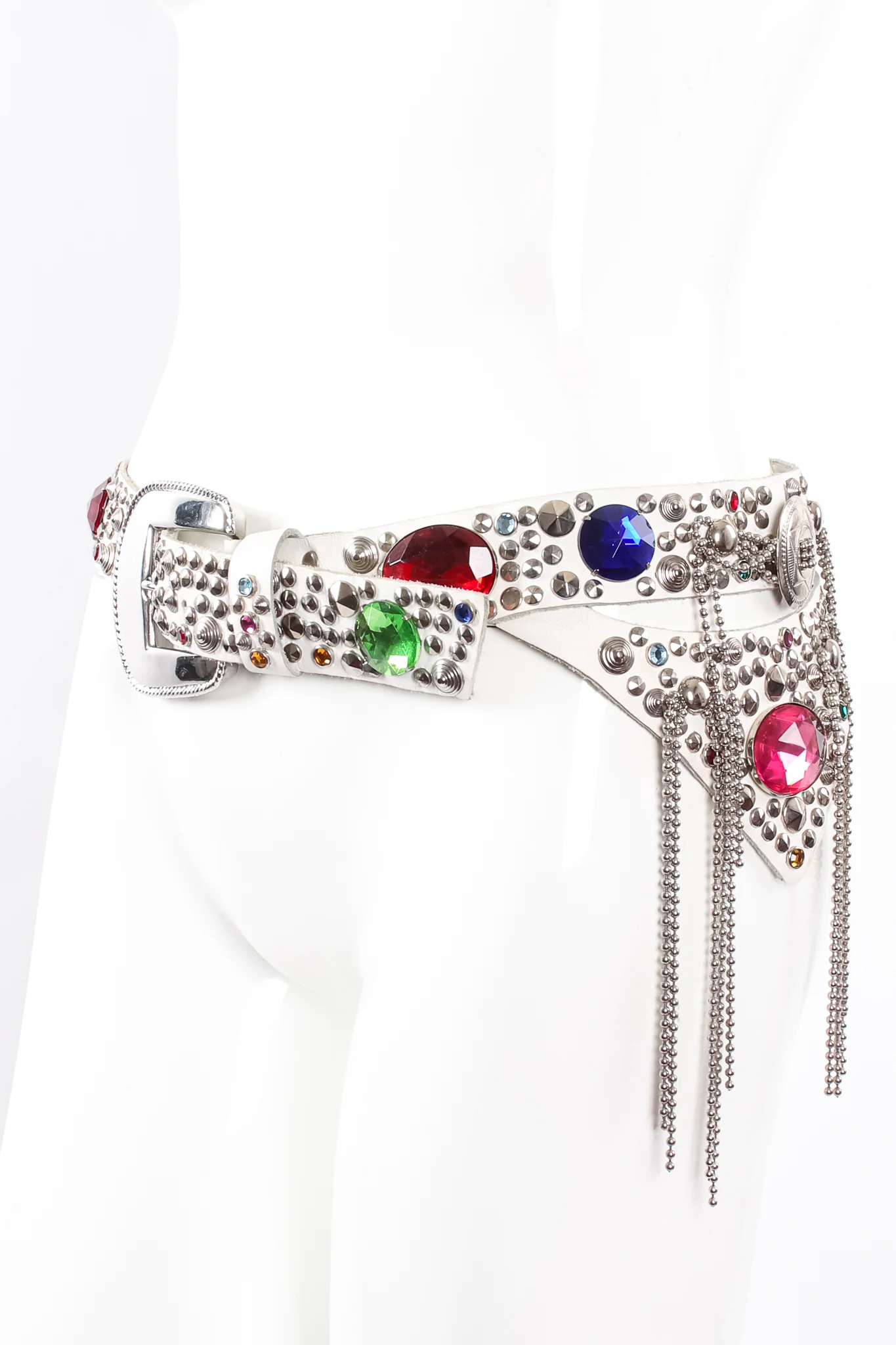 Jewel Studded Chain Fringe Belt - Image 2