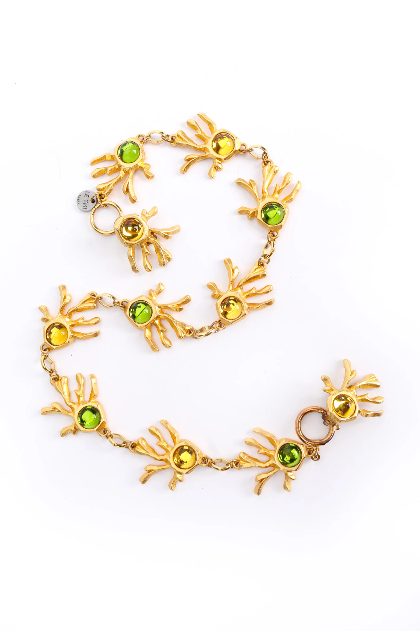 Abstract Jeweled Necklace & Earring Set
