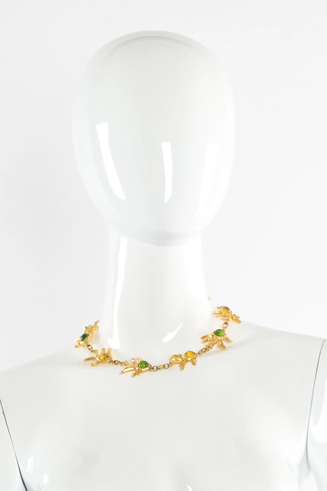 Abstract Jeweled Necklace & Earring Set - Image 2