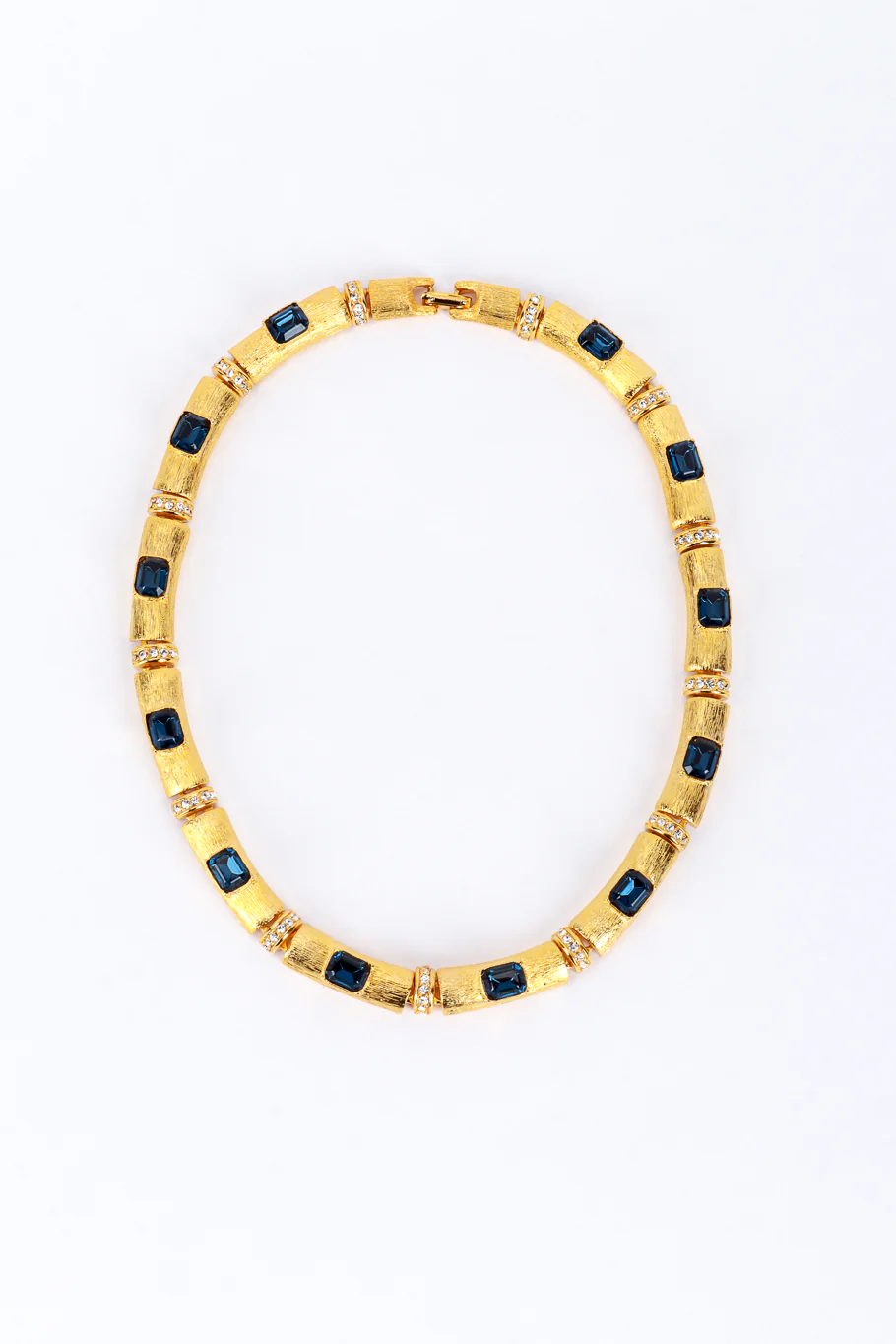 Jeweled Bar Link Collar Necklace