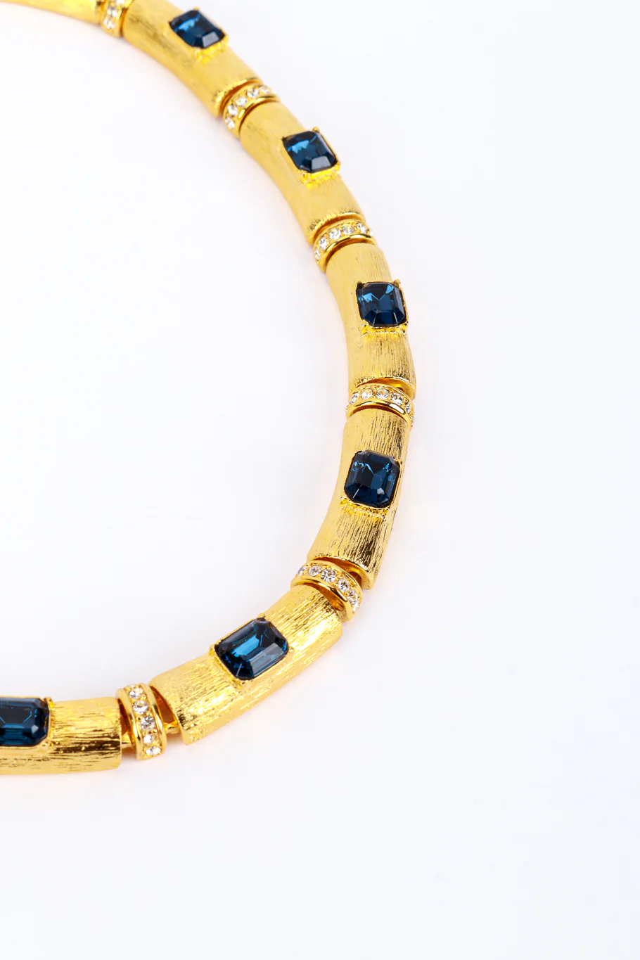 Jeweled Bar Link Collar Necklace - Image 3