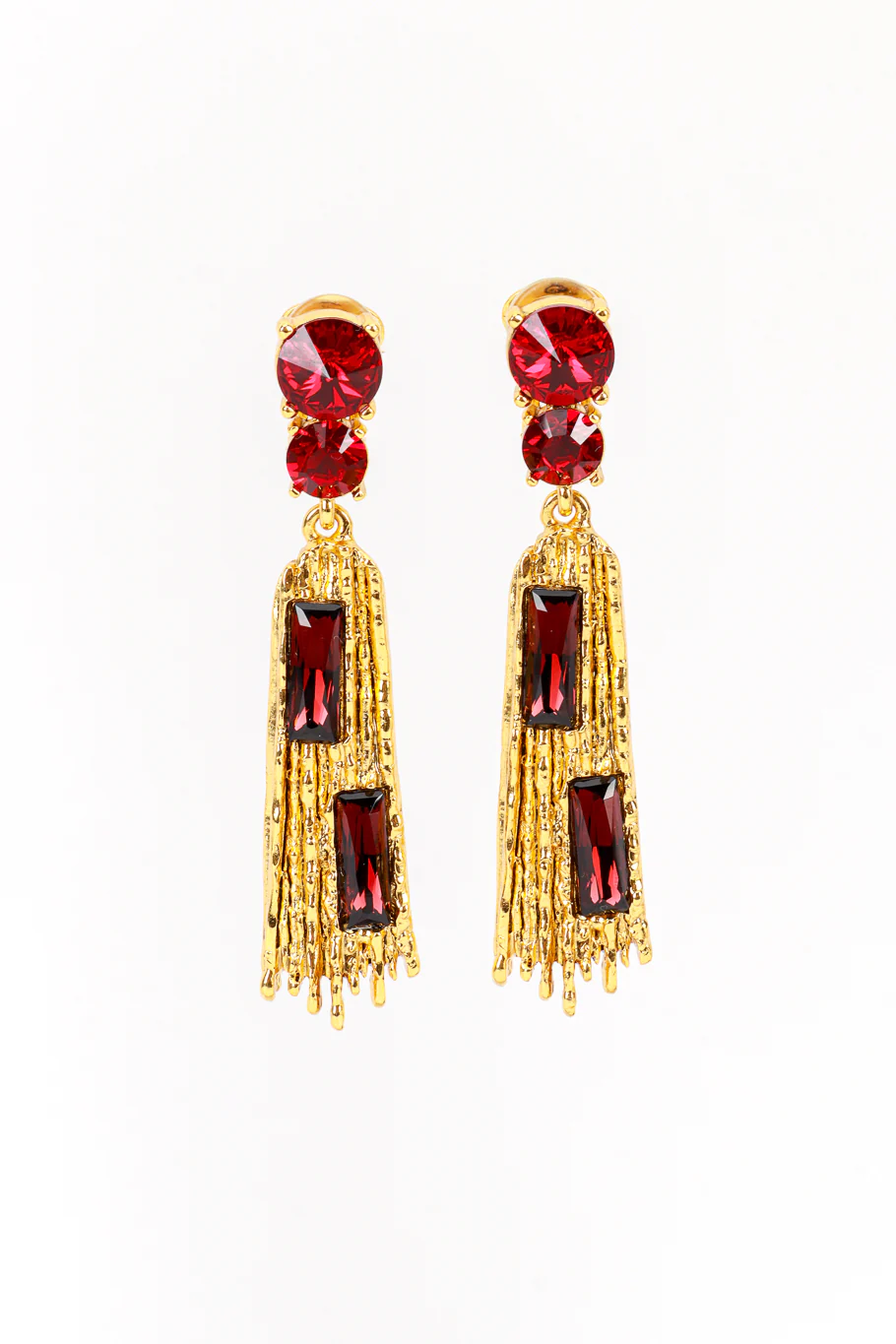 Jeweled Brutalist Drop Earrings