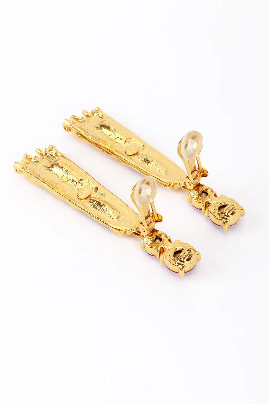 Jeweled Brutalist Drop Earrings - Image 4