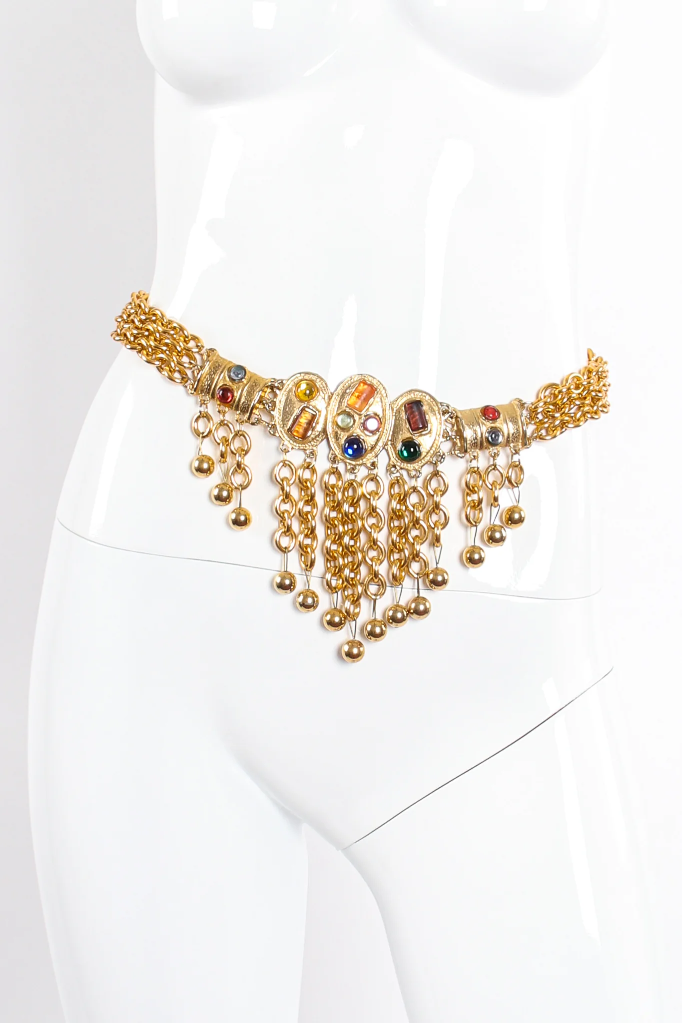 Jeweled Chain Fringe Belt - Image 2