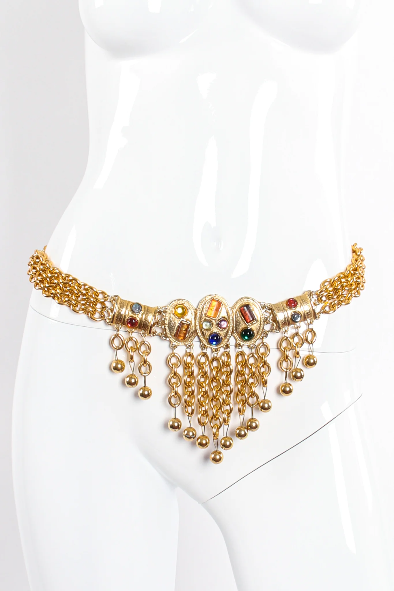 Jeweled Chain Fringe Belt - Image 3