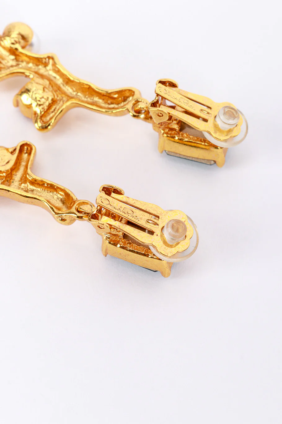 Jeweled Coral Drop Earrings - Image 6