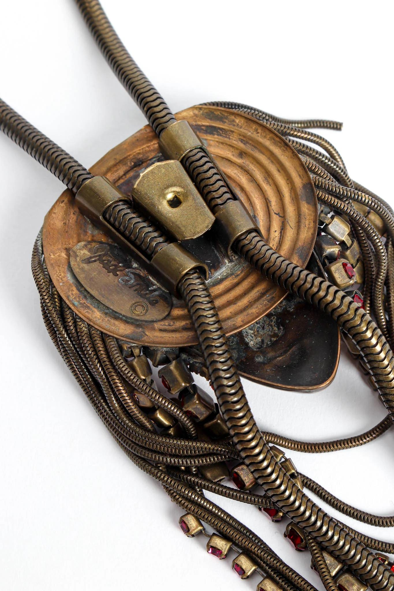 Jeweled Face Bolo Tie Necklace - Image 7
