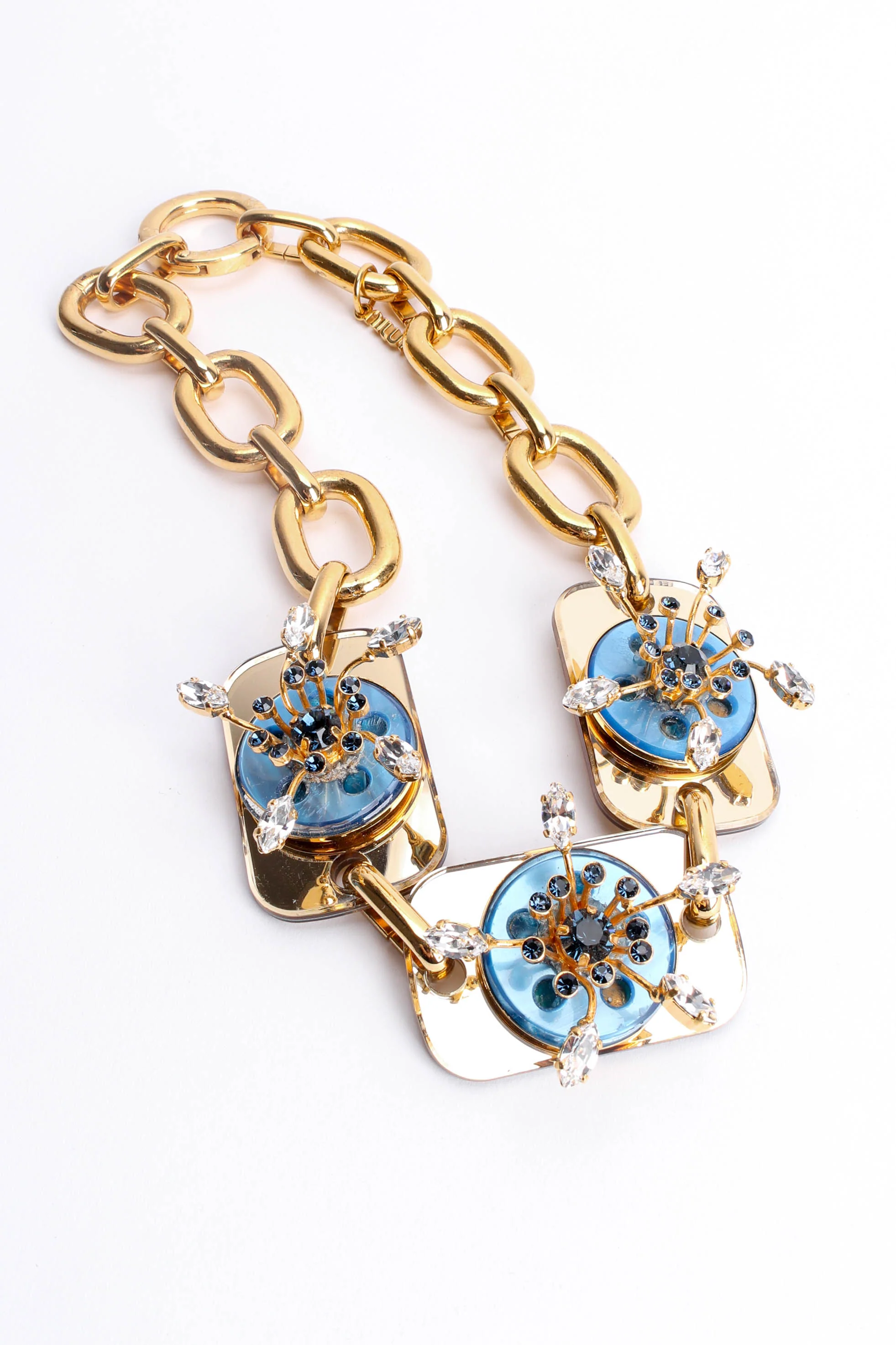 Jeweled Floral Blossom Necklace