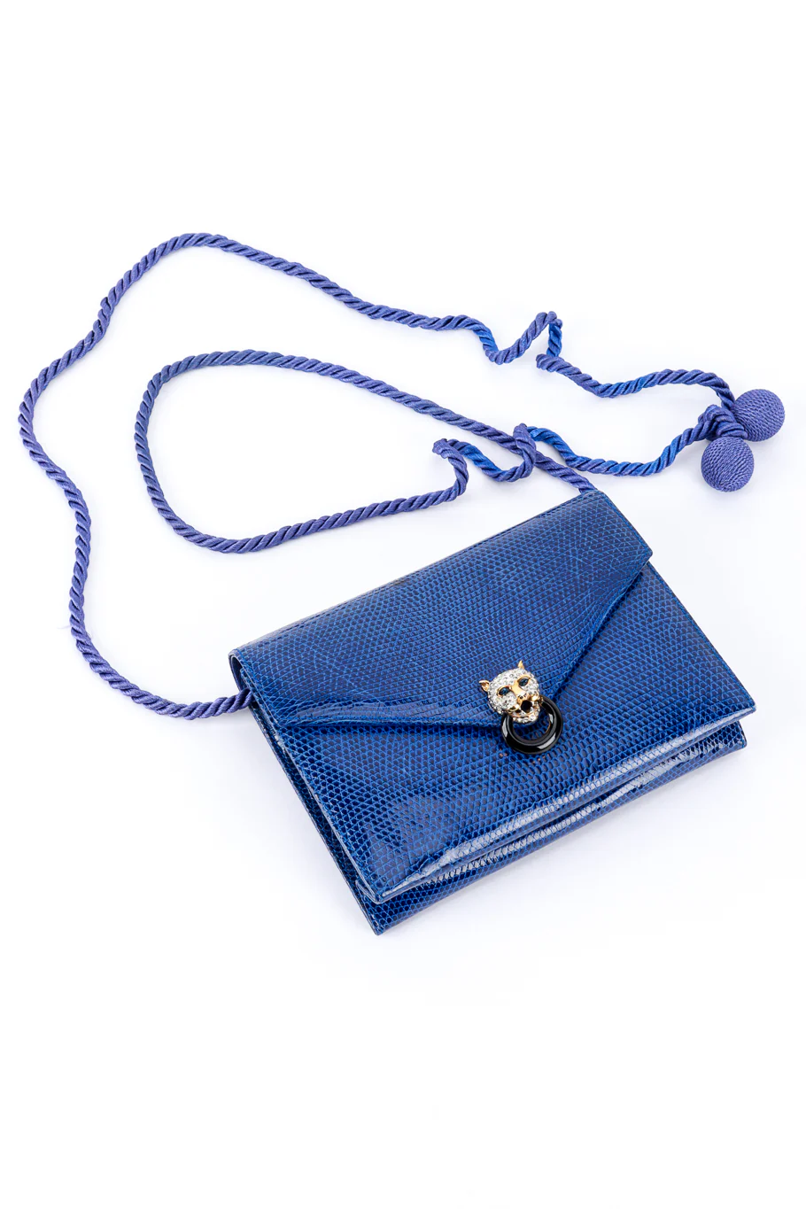 Jeweled Jaguar Lizard Clutch - Image 3