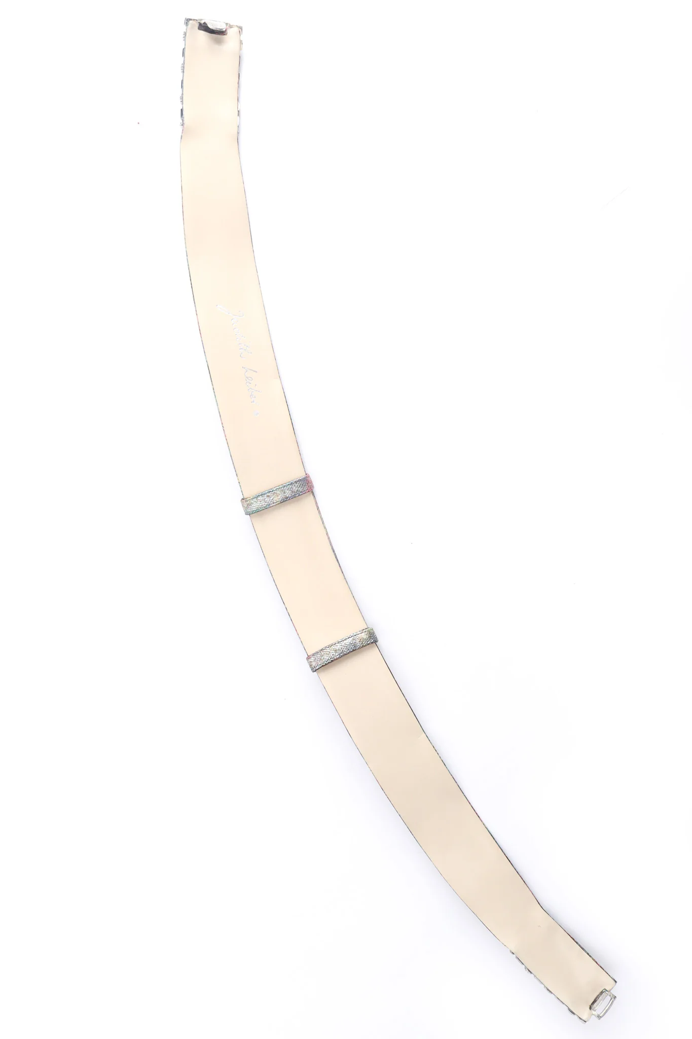 Jeweled Lizard Leather Belt - Image 4