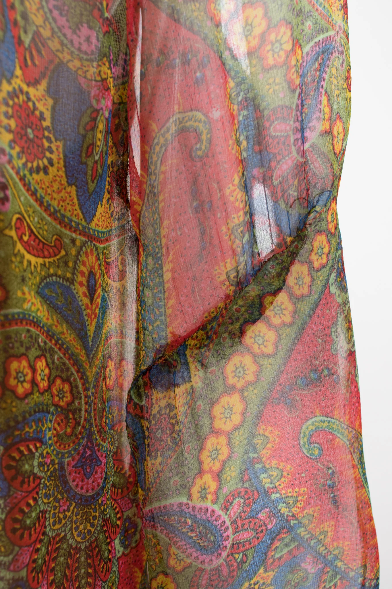 Jeweled Paisley Chiffon Dress - Image 17