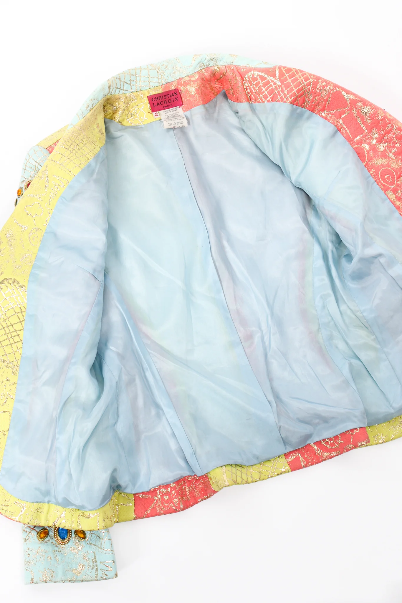 Jeweled Graffiti Brocade Jacket - Image 10