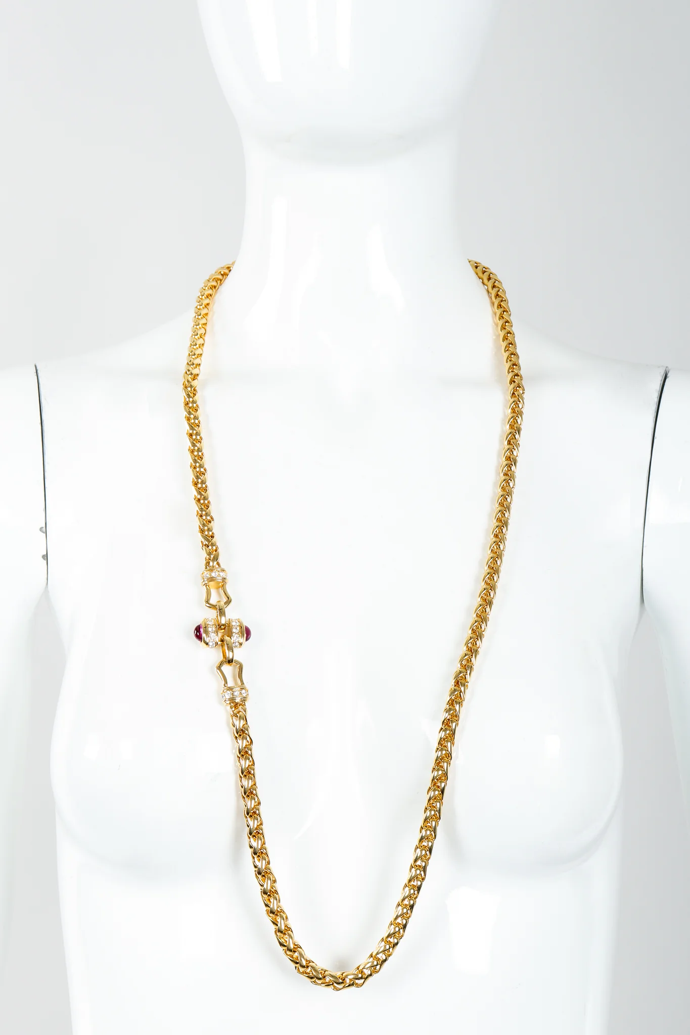 Jeweled Spiga Chain Necklace - Image 5