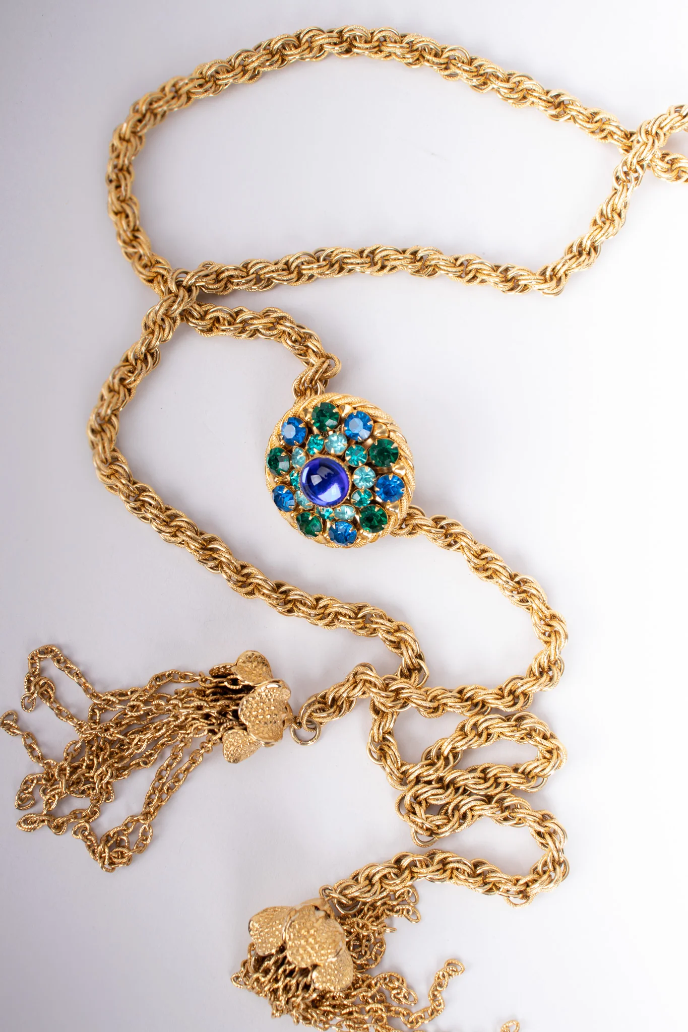 Jeweled Tassel Wrap Necklace - Image 3