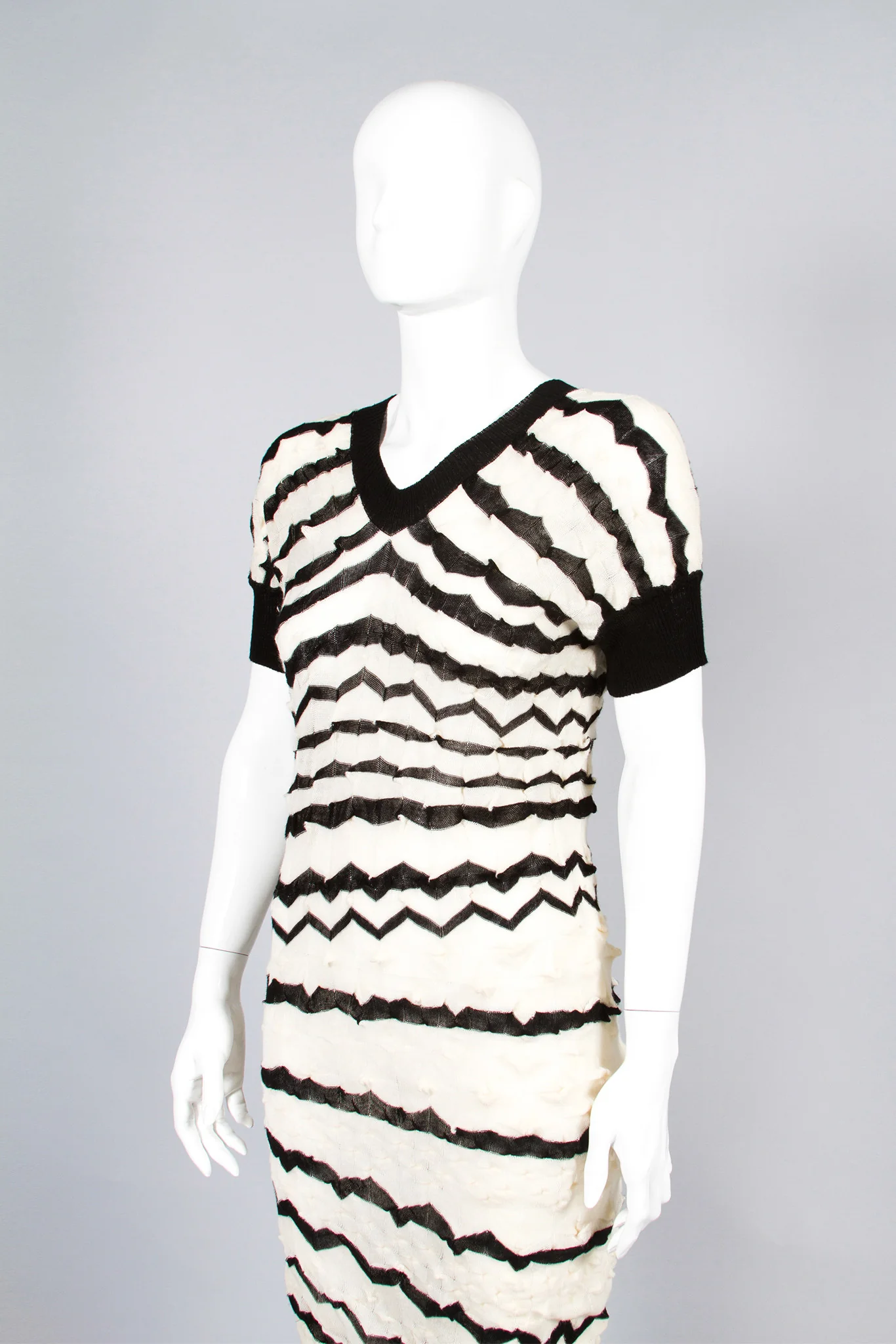 Asymmetrical Knit Dress - Image 2