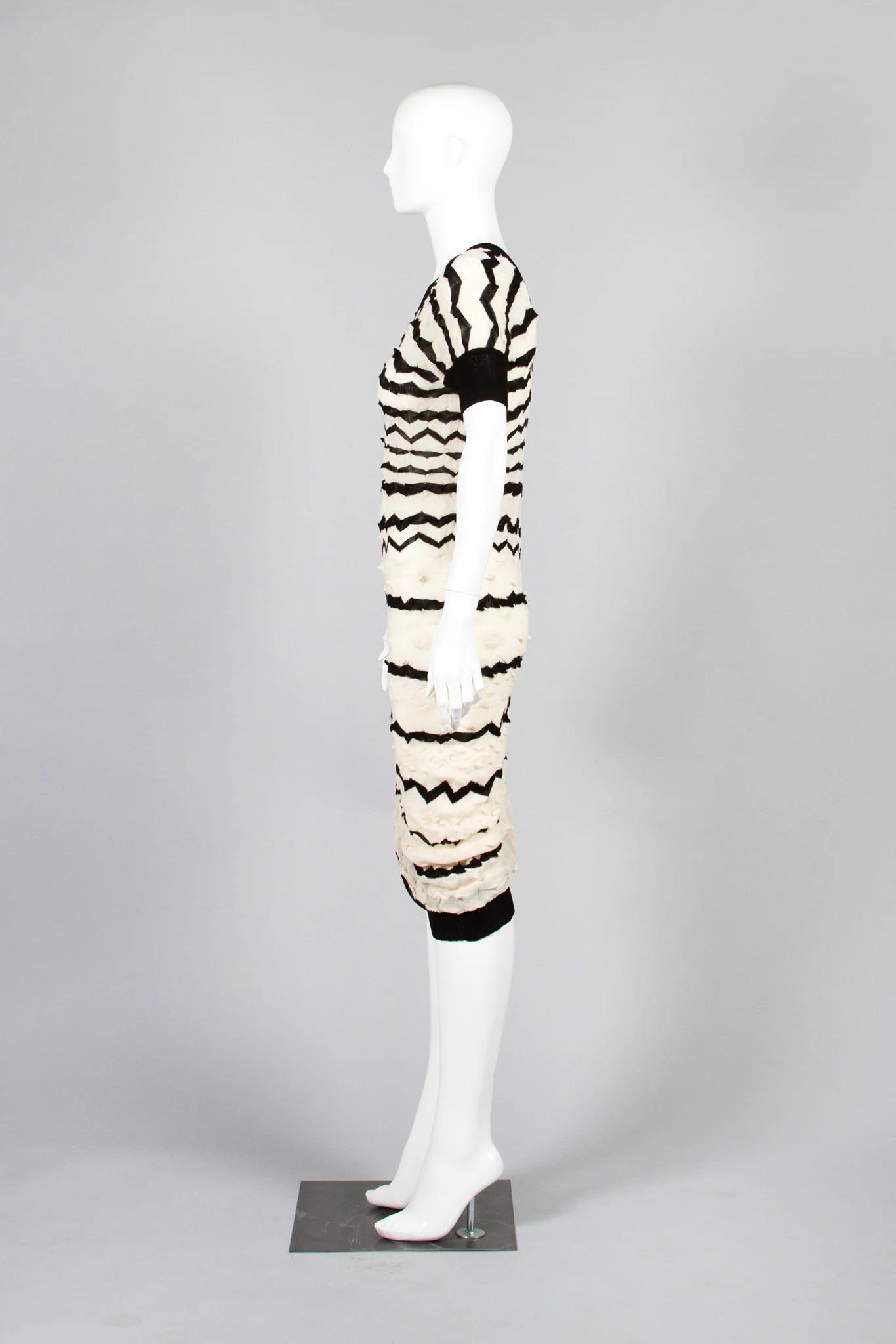 Asymmetrical Knit Dress - Image 3