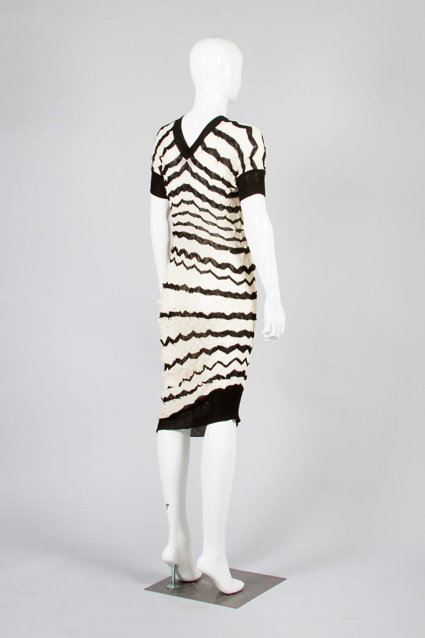 Asymmetrical Knit Dress - Image 4