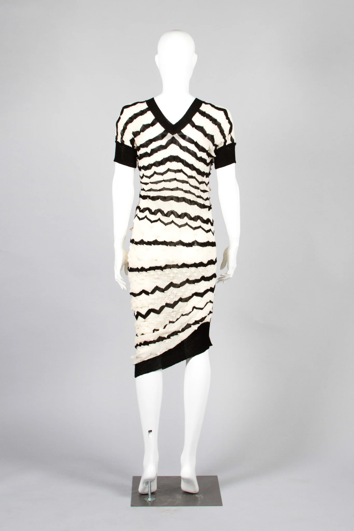 Asymmetrical Knit Dress - Image 5