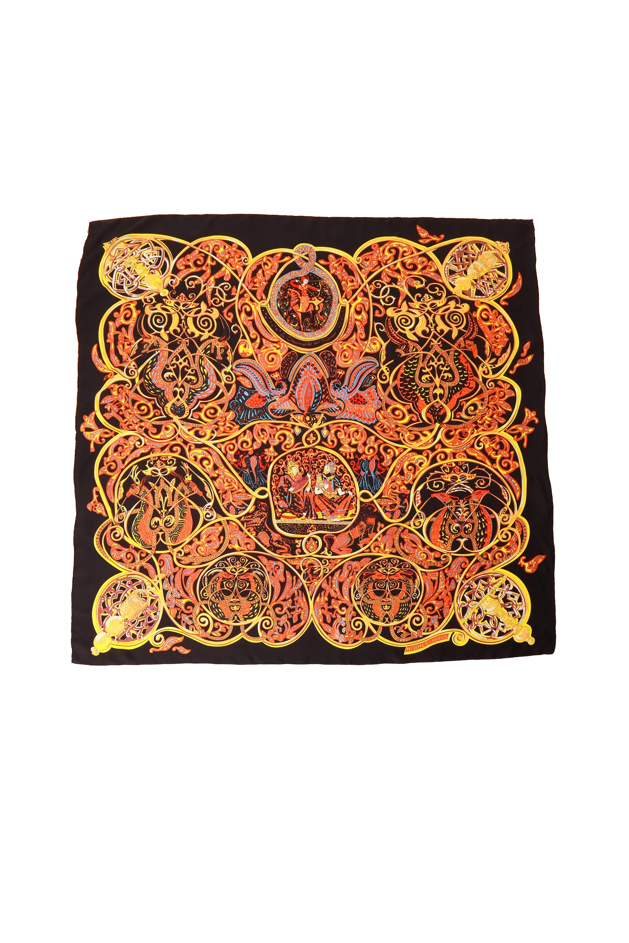 La Charmante Aux Animaux Silk Scarf