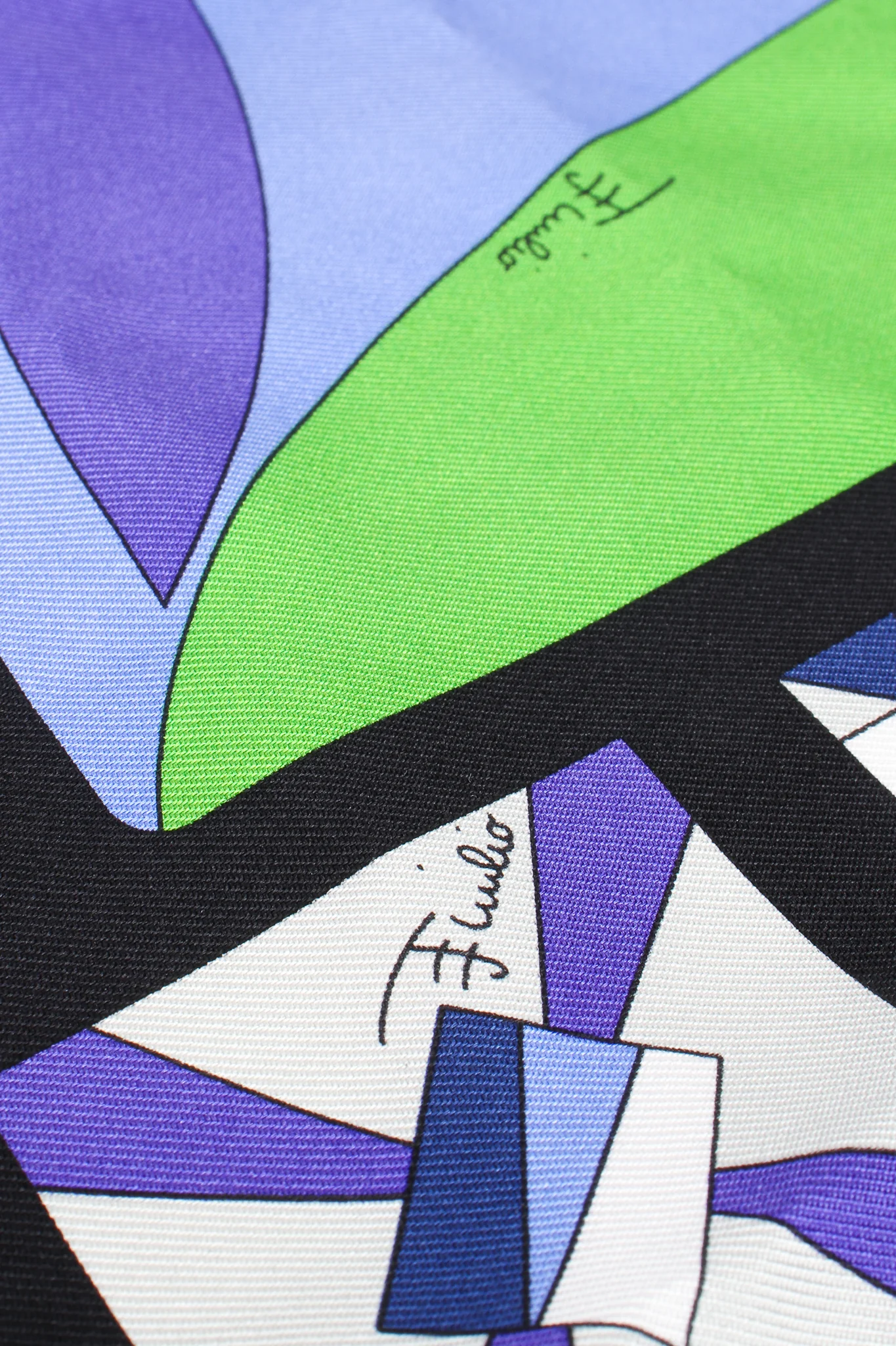 Kaleidoscope Print Silk Scarf - Image 9