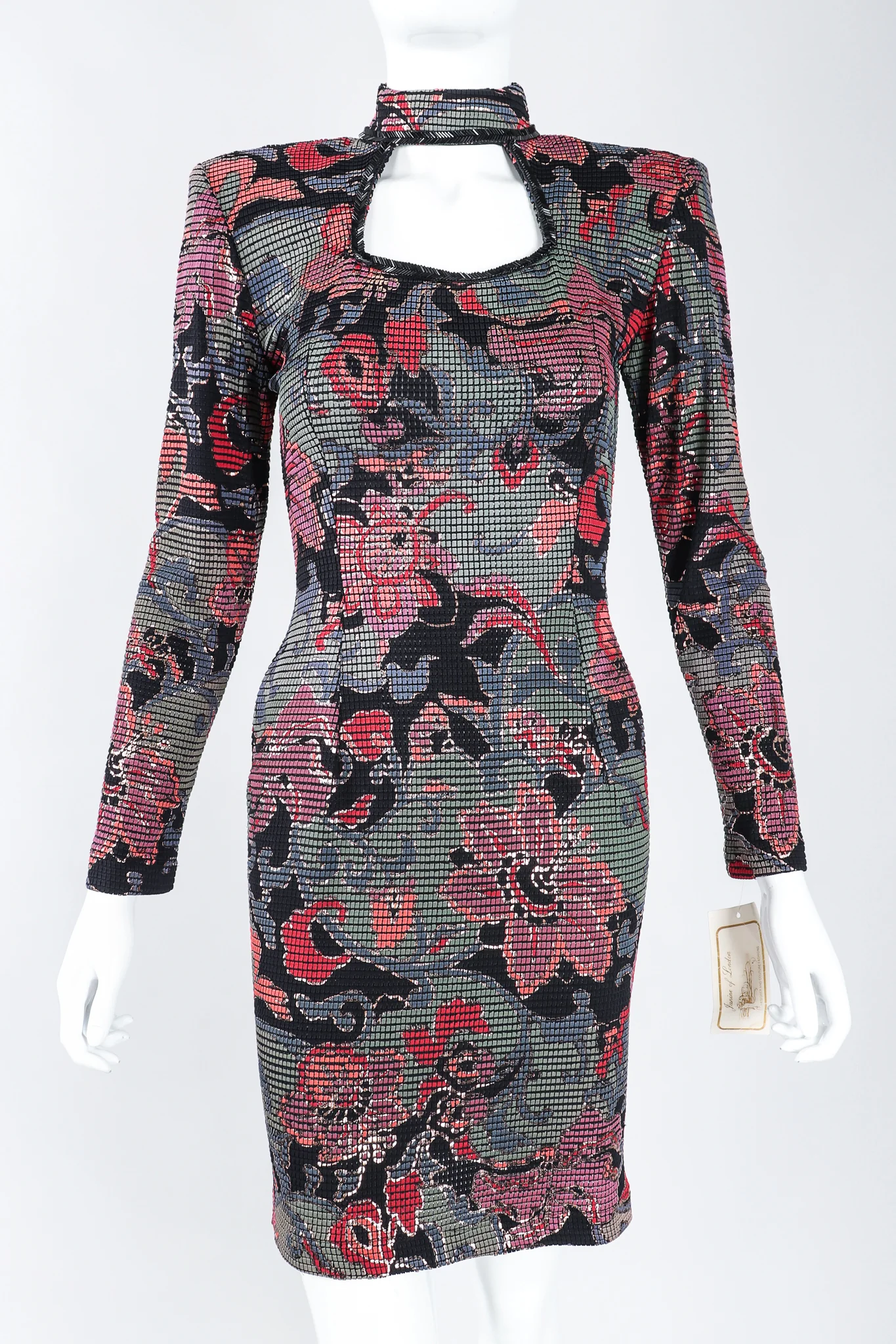 Keyhole Cutout Cocktail Dress - Image 2