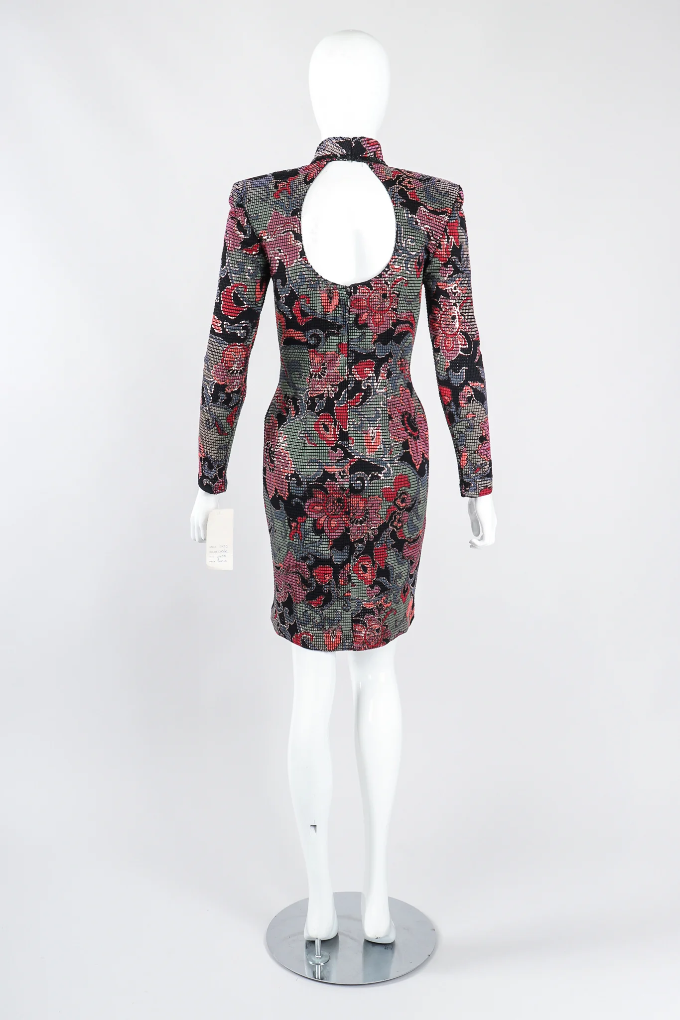 Keyhole Cutout Cocktail Dress - Image 6