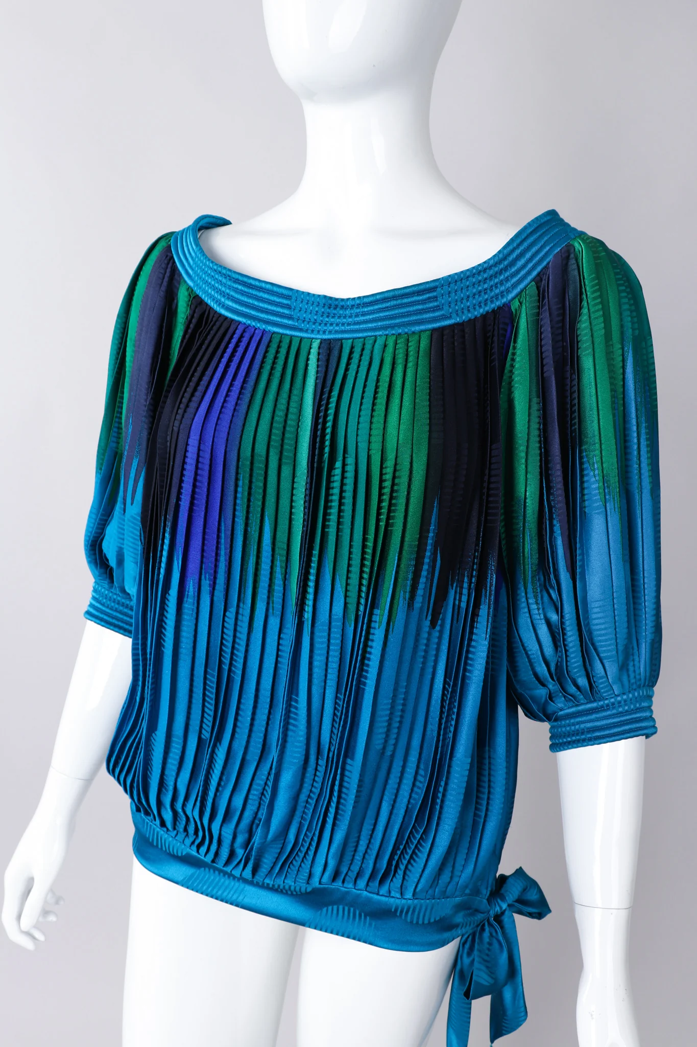 Knife Pleated Blouson Top - Image 2