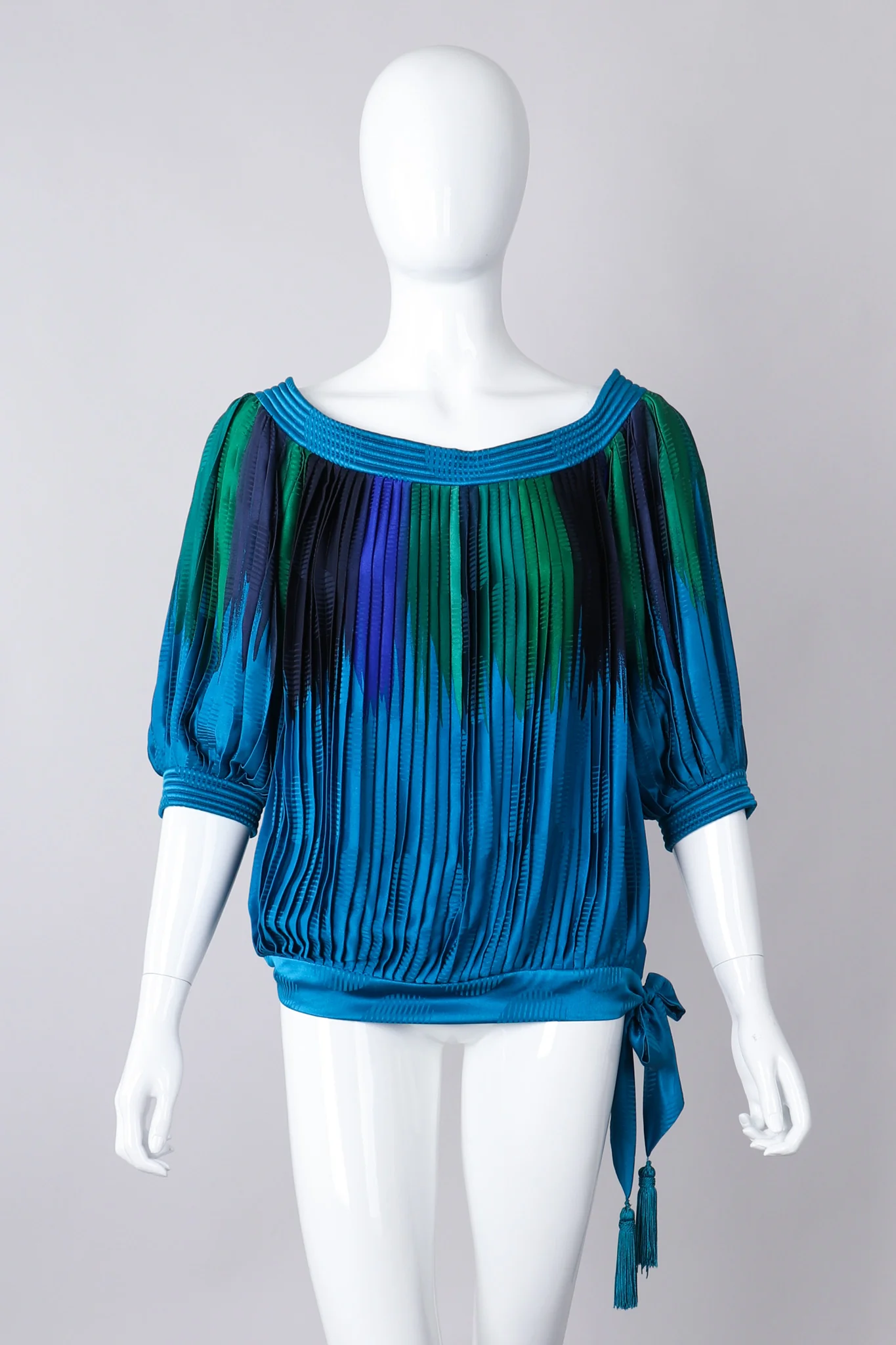 Knife Pleated Blouson Top - Image 3