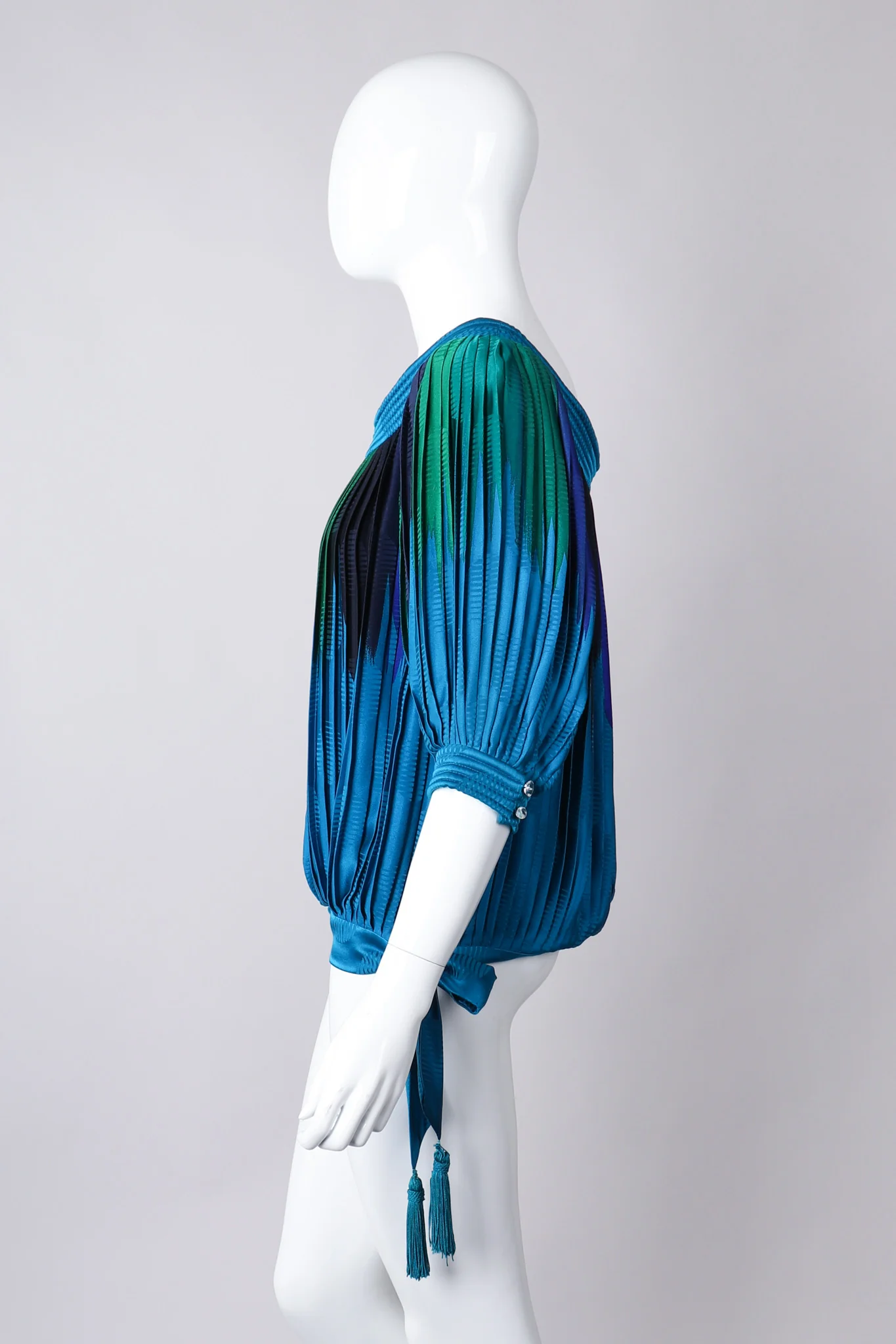 Knife Pleated Blouson Top - Image 5