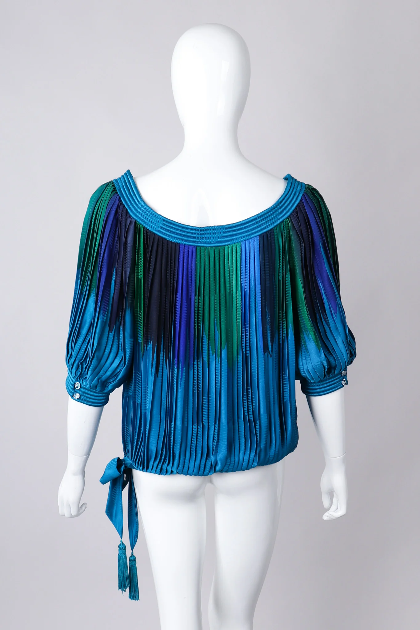 Knife Pleated Blouson Top - Image 7