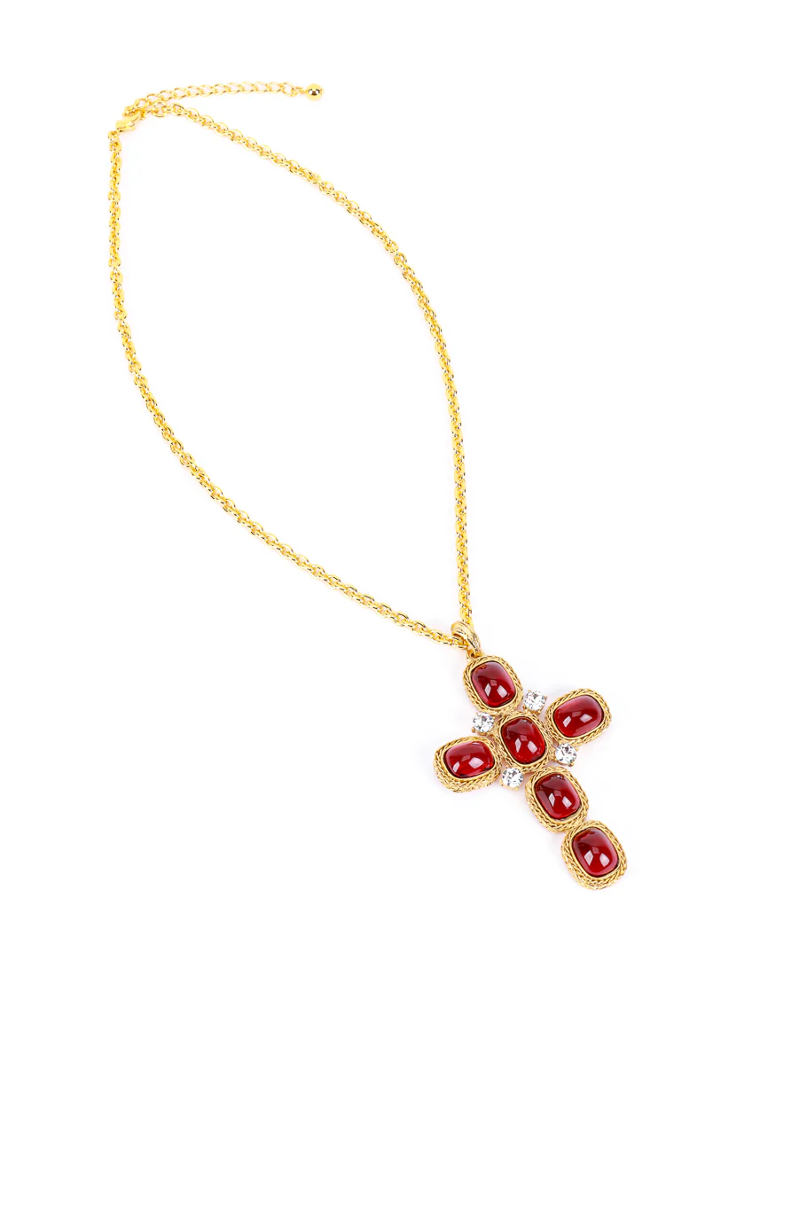 Knights Templar Crystal Cross Necklace - Image 3