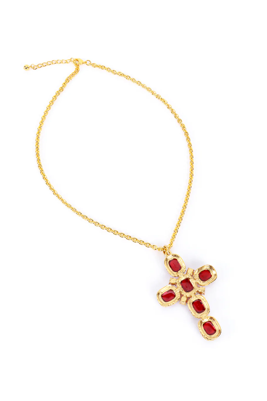 Knights Templar Crystal Cross Necklace - Image 4