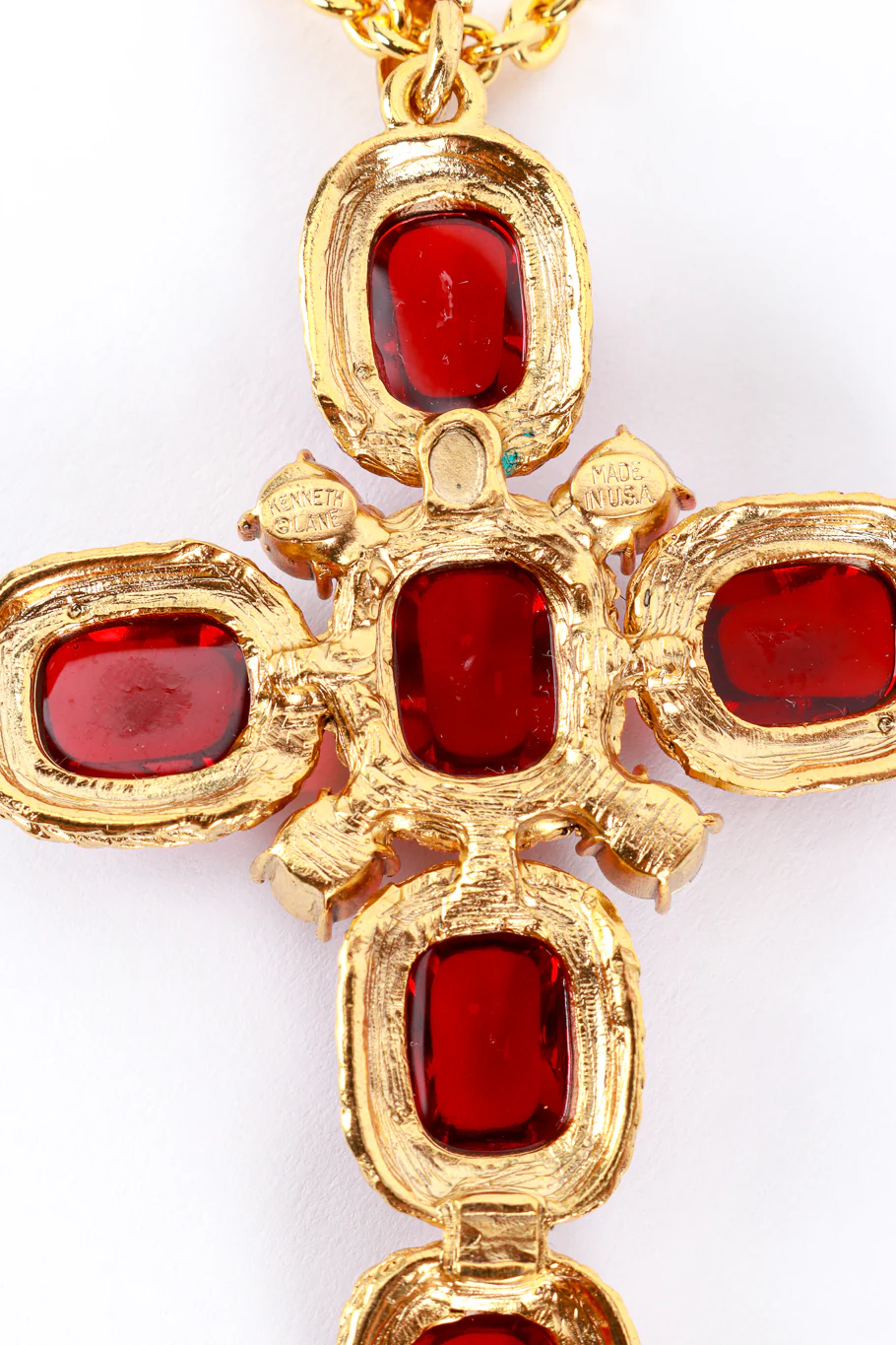 Knights Templar Crystal Cross Necklace - Image 6