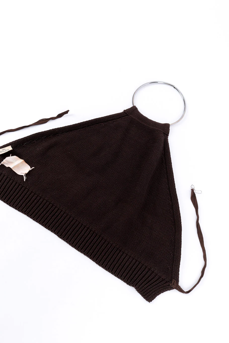 1996 S/S Knit Ring Collar Halter Top - Image 5