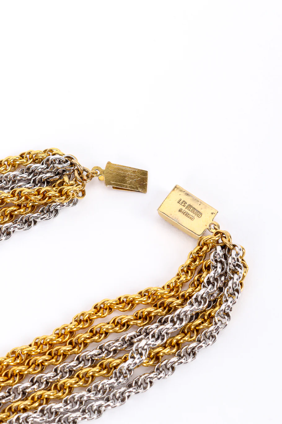 Knotted Mixed Metal Necklace - Image 7