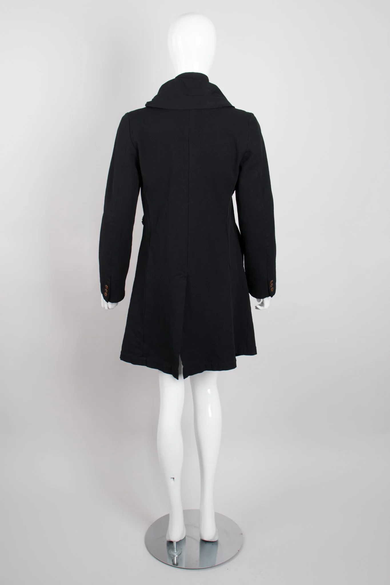 Knotted Scarf Collar Coat - Image 6