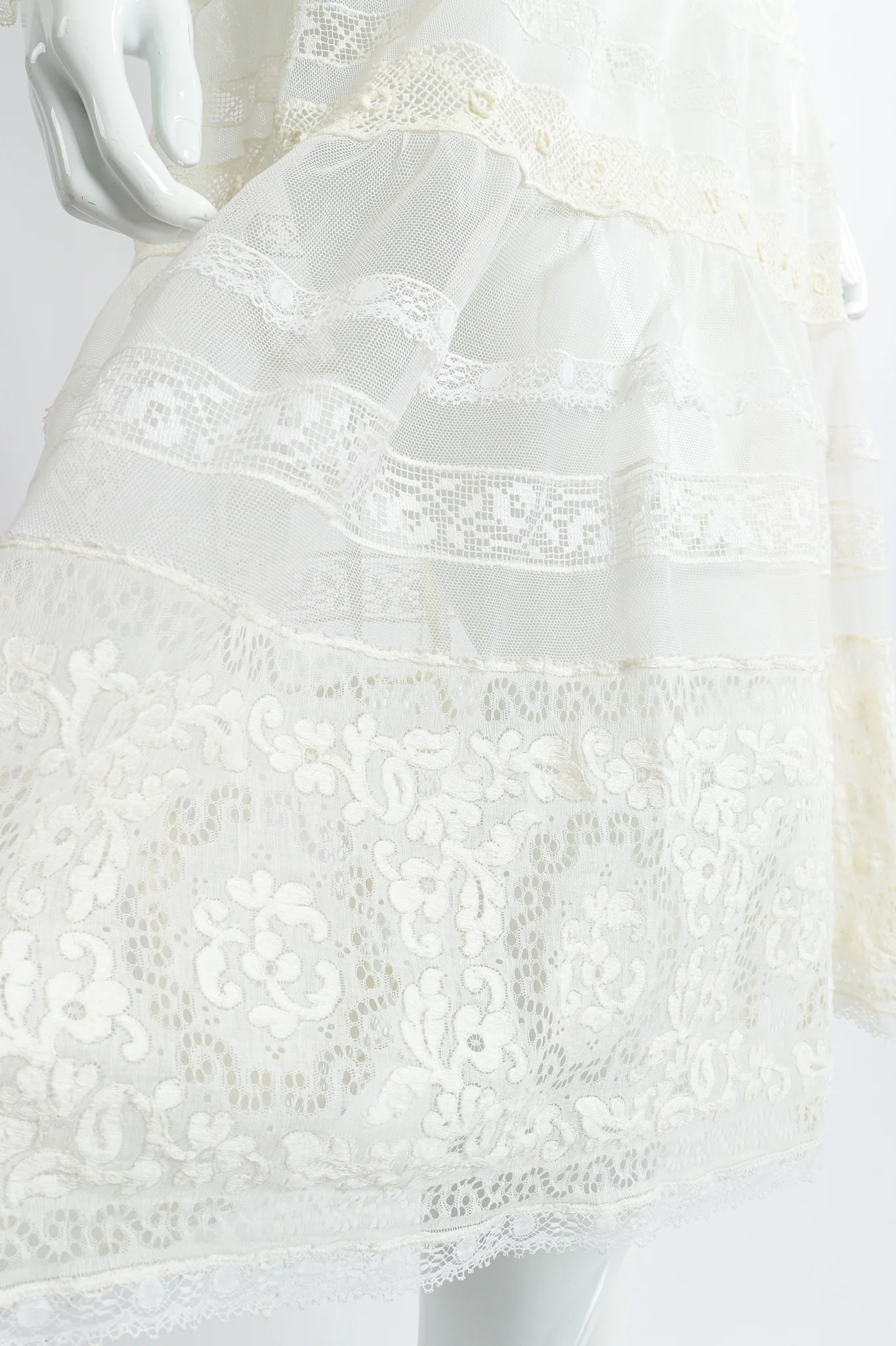 Lace Balloon Sleeve Dress - Image 11