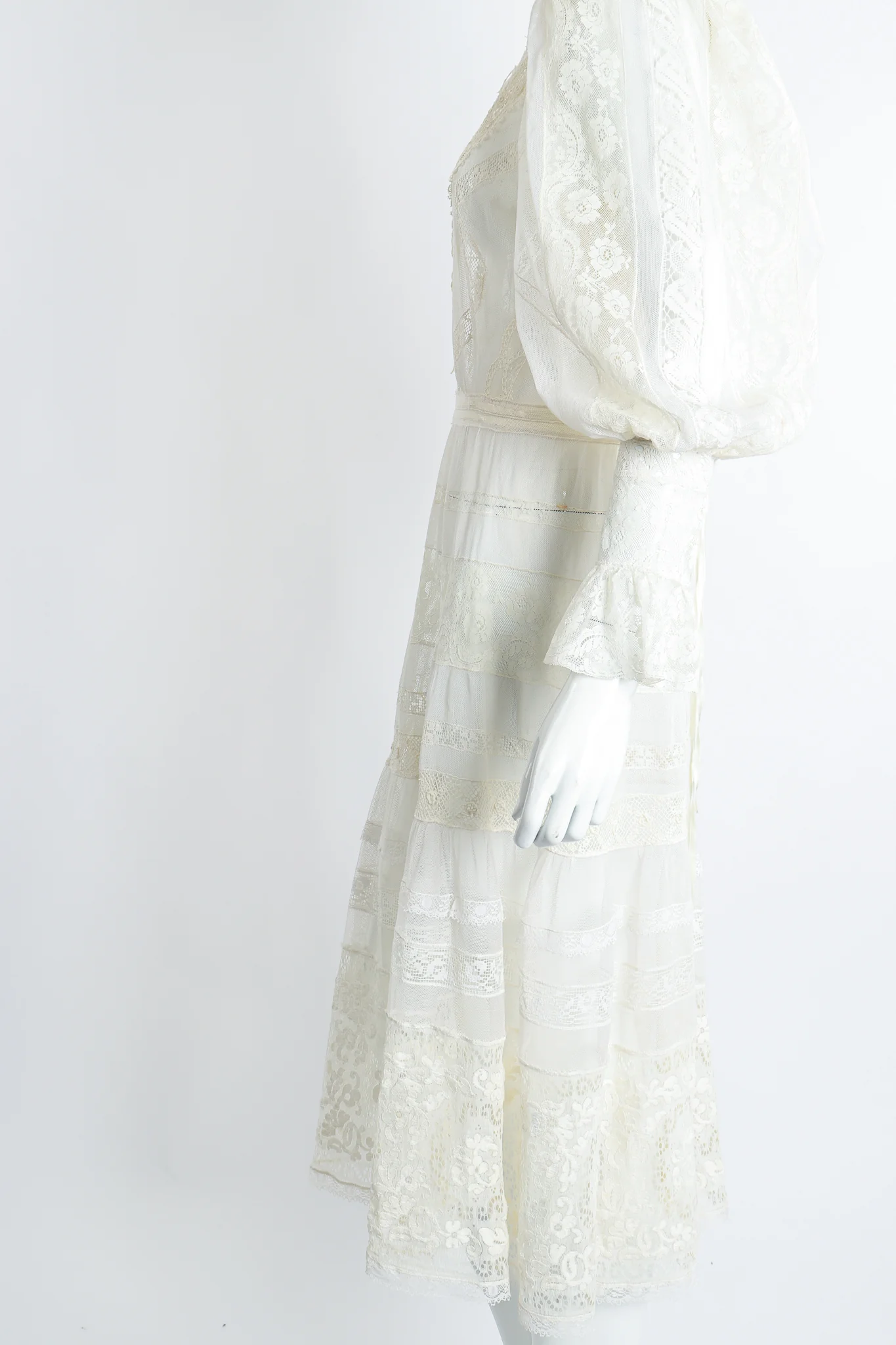 Lace Balloon Sleeve Dress - Image 7