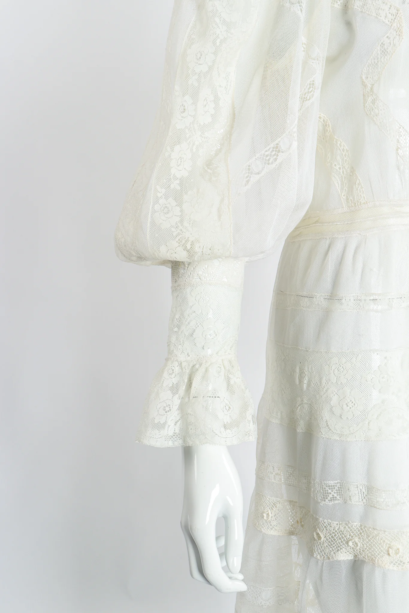 Lace Balloon Sleeve Dress - Image 9