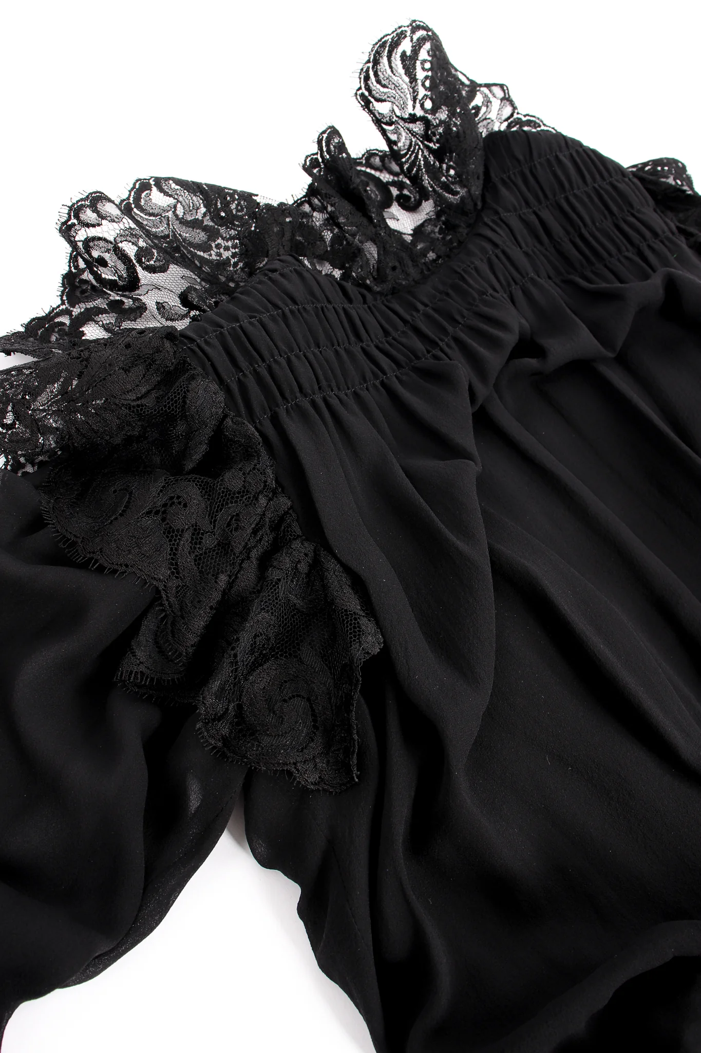Lace Balloon Sleeve Prairie Dress - Image 7
