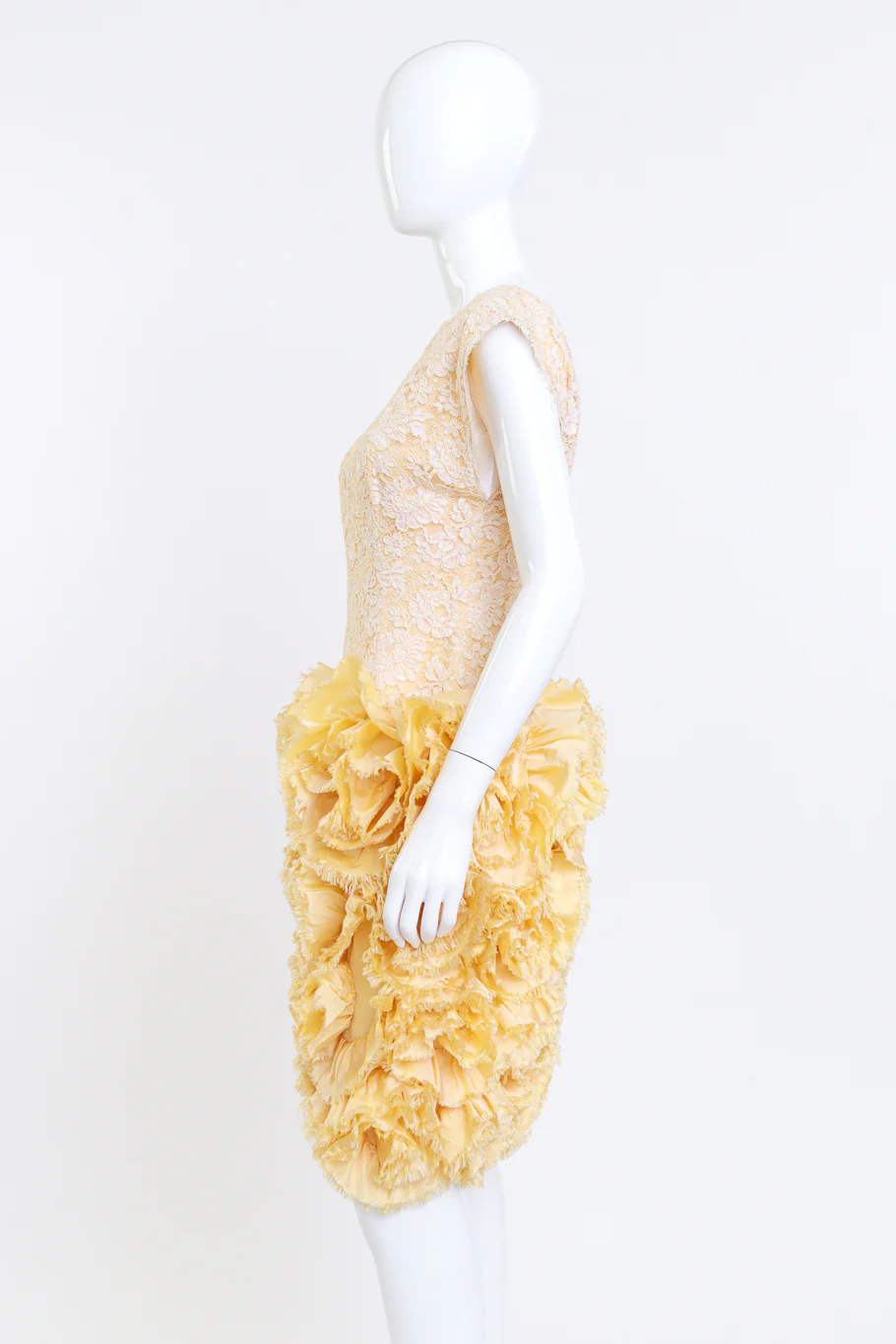 Lace Floral Cocktail Dress - Image 3