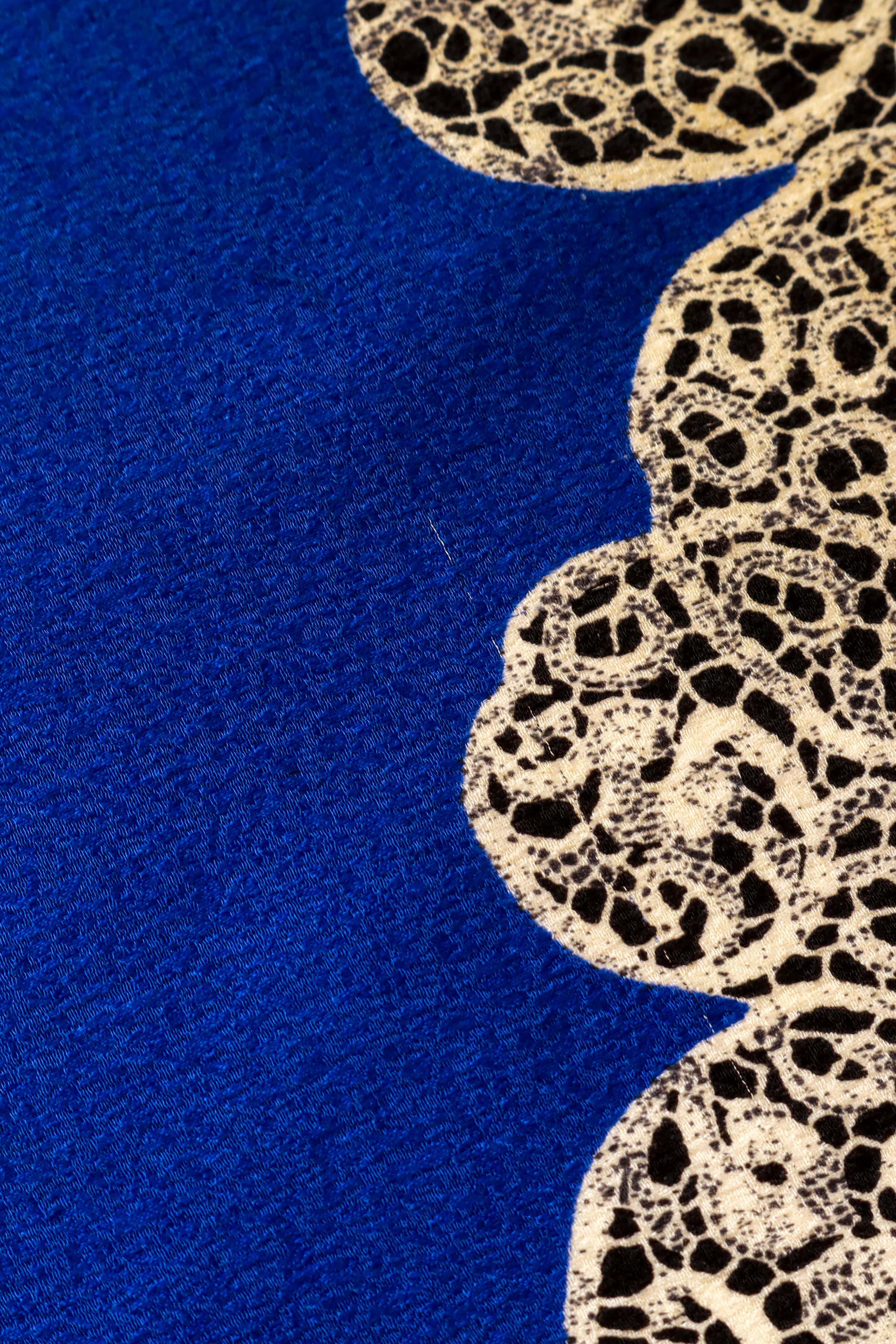 Lace Houndstooth Silk Scarf - Image 6