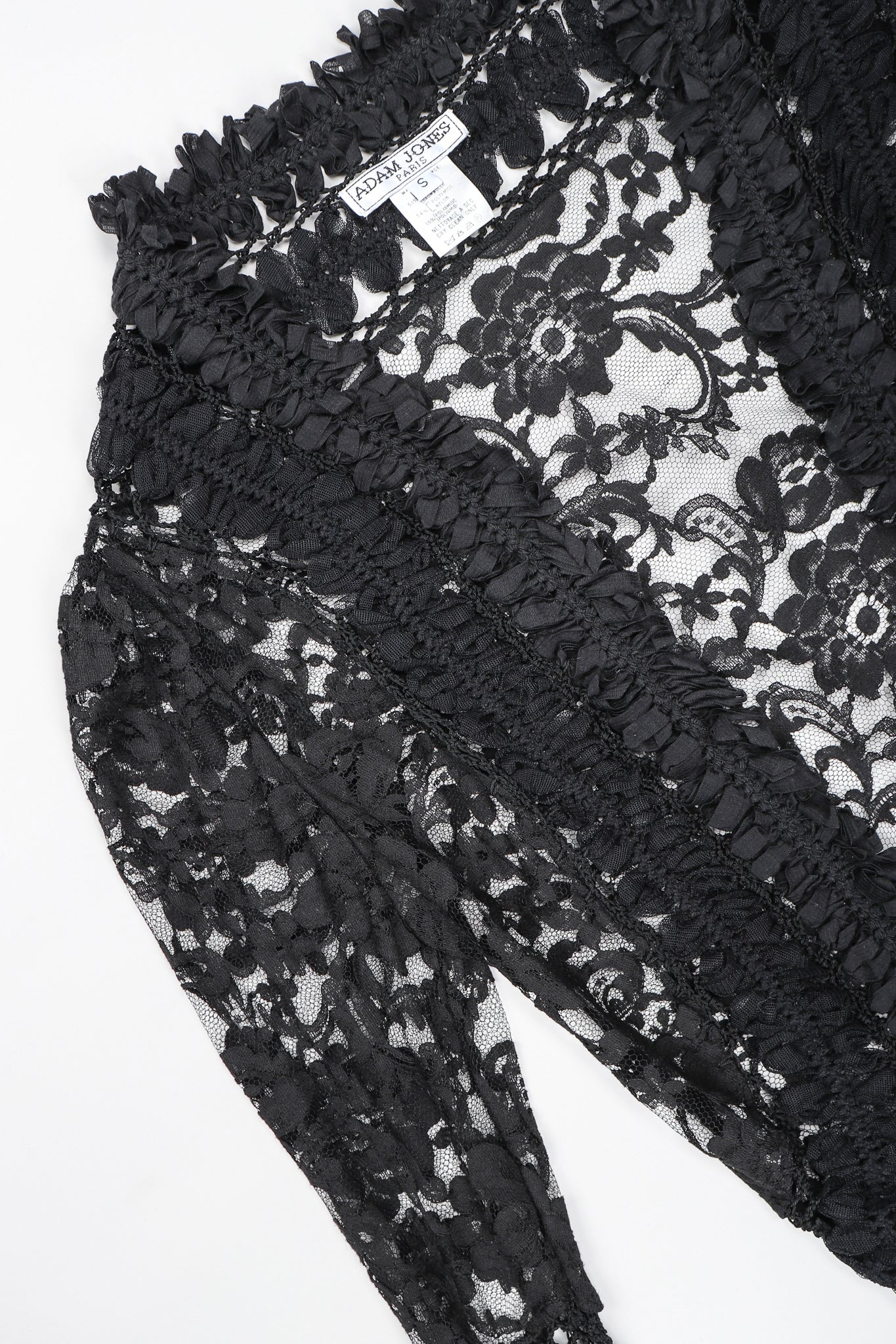 Lace Mesh Ribbon Jacket - Image 4