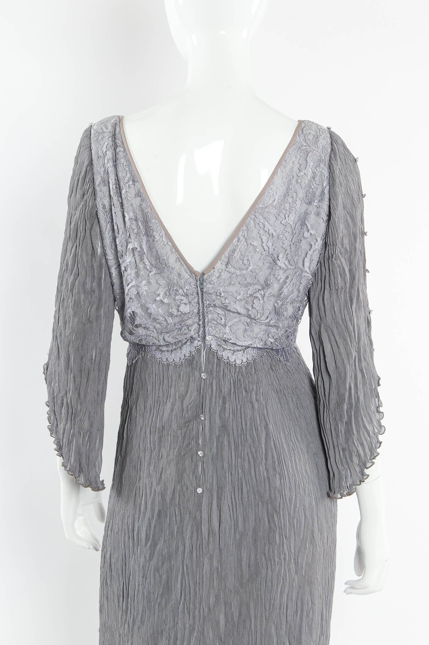 Lace Plissé Pleat Dress - Image 5