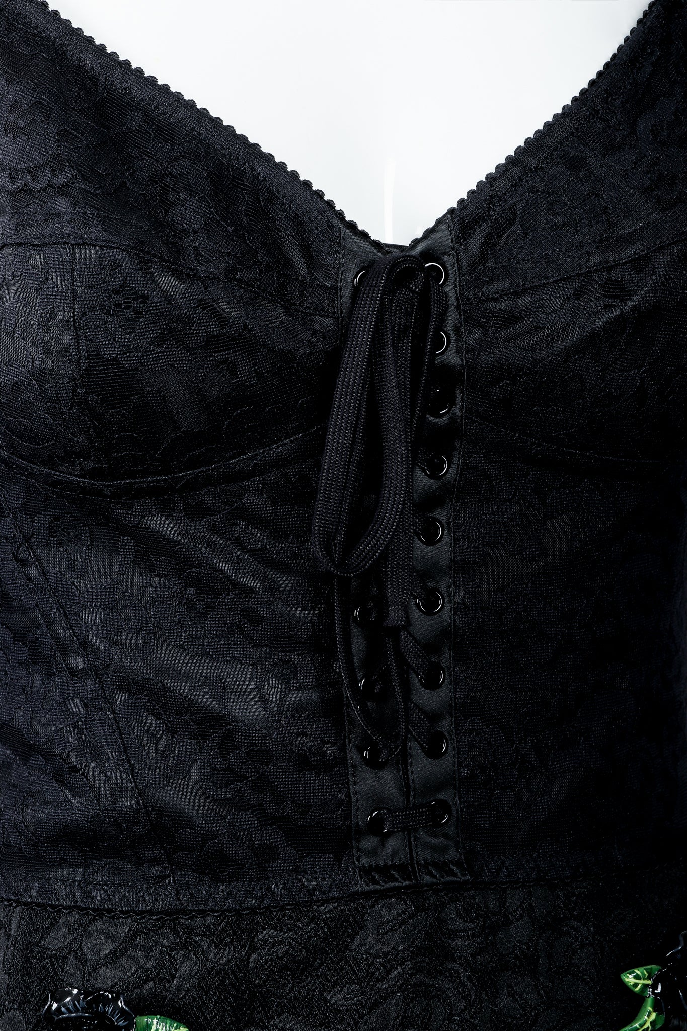 Lace Rosette Bustier Dress - Image 7