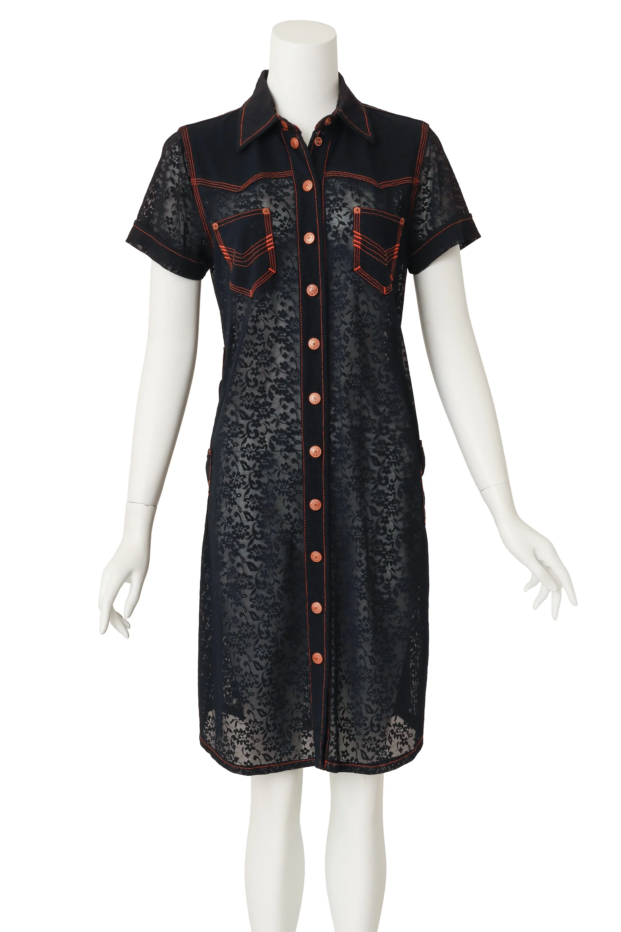 Lace Shirt Dress - Image 2